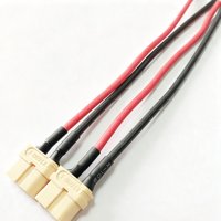 Arnés de Cables con Conector Hembra XT60, Cable de Alimentación de Silicona Rojo/Negro de 14AWG para Batería Lipo RC, Drones y Aplicaciones Eléctricas