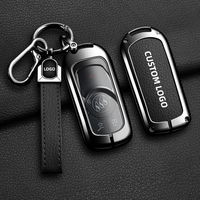 Housse de clé de voiture en cuir et alliage de zinc pour Buick Envision Encore GX Enclave Regal Lacrosse