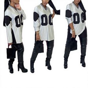 Camiseta de Manga Larga para Mujer, Estilo Urbano, Informal, Transpirable, Ecológica, Holgada, para Otoño - Product Image 4