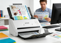 Scanner de documents haute vitesse A4 CIS DS-530II avec chargeur automatique recto-verso, 35 ppm, 600 dpi, OCR, pour documents longs et en vrac