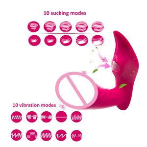 Clitoral Sucking <strong>Vibrator</strong> G Spot Vibrating Realistic <strong>Dildo</strong> 2 in 1 <strong>Clitoris</strong> G Spot Stimulator with Suction Vibration - Product Image 5