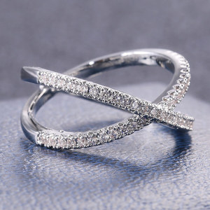 Anello con Design a Croce, Stile Semplice, Anello da Dito per Donne - Product Image 6