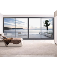 Ventana moderna personalizada a prueba de huracanes, puertas y ventanas de doble acristalamiento, la última ventana corrediza de aluminio duradera resistente a la intemperie