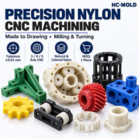 Fabrication de pièces de précision sur mesure en nylon par usinage CNC, fraisage et tournage 3, 4 et 5 axes