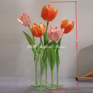 Colorful Artificial Giant EVA Durable Waterproof Tulip Custom Size and Height for Outdoor Courtyard Garden Hotel Wedding - Product Image 2