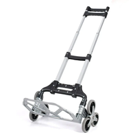 Chariot 200kg/300kg/500kg chariots de camion de main à plat durables en métal chariot à plate-forme pliable silencieux pour le transport
