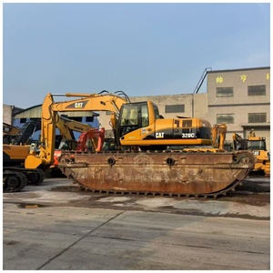 Excavadora marina Caterpillar 320CL 320, draga, anfibia de doble uso, modelo 2022, motor diésel de 26 toneladas, alta eficiencia de trabajo. - Product Image 1