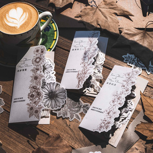 30 tờ/gói nghệ sĩ giấy yêu hoa và loạt thơ trăng đa kết cấu phác họa hoa & thực vật cổ điển cắt dán - Product Image 2