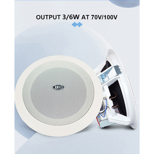 OBT-604 Altoparlante da Soffitto Dinamico 70/100V PA 3/6W Audio Intelligente per Soggiorni Domestici e Piccole Caffetterie - Product Image 5