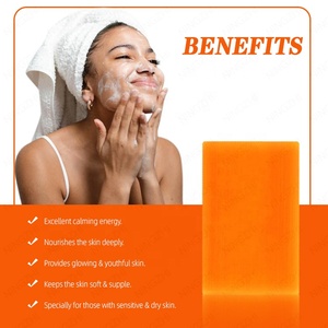 Bán Buôn Thấp Moq Thảo Dược Cà Rốt Xà Phòng Cho Làm Sáng Da Handmade Mặt Xà Phòng Thanh Với Cà Rốt Dầu - Product Image 3