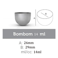 Moule à glaces en acier inoxydable 304, 40 cavités, 14 ml, demi-rond, mini-moule à crème glacée pour glaces maison, vente en gros