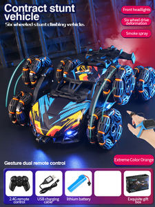 Cross Border 2.4G Sechs rad Legierung Schwenk arm Spray Stunt Auto Deformation Drift Kinder Leisudan Mini Fernbedienung Auto - Product Image 6