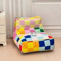 74X62X50CM Mosaïque Treillis Paresseux Canapé Chaise Longue Petit Appartement Chaise Simple Chambre Salon Loisirs Créatifs