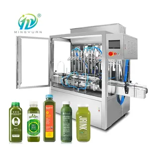 High Speed Automatic Liquid Filling Machine Industry With Capping Labeling Equipment Jars Liquid Filling Machine