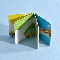 Libro de Bebé Personalizado con Ilustraciones de Autos de Dibujos Animados, Libros de Historias para el Aprendizaje Temprano, Libros en Inglés para Niños