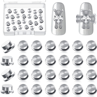 Mini-roulements rotatifs 3D pour ongles, breloques et outils d'art pour femmes et filles, pour la création de bijoux, à gorge profonde