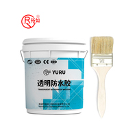 Revêtement imperméable pour toiture en acrylique Yu Ru, colle adhésive transparente imperméable