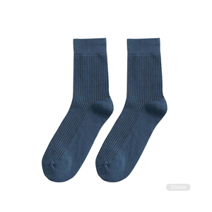 Kaite-3-E0176 <strong>Mens</strong> <strong>Navy</strong> Blue Crew <strong>Socks</strong> - Product Image 4