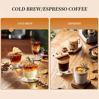 Ev ofis için 20 Bar değirmeni ile Espresso kahve makinesi süt köpürtücü Cappuccino Latte makineleri profesyonel
