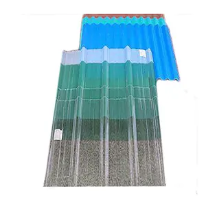 corrugated greenhouse frp roofing pvc skylight transparent glass roof sheet