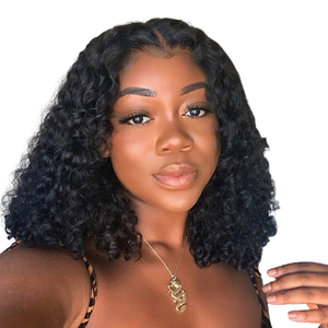 Extensions de cheveux, <span class=keywords><strong>coupe</strong></span> pixie ondulée, perruque bob avec fermeture en dentelle, <span class=keywords><strong>tresse</strong></span> <span class=keywords><strong>africaine</strong></span> avec cheveux de bébé - Product Image 1