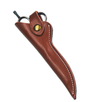 Étui de Voyage en Cuir pour Ciseaux de Coiffure, Housse de Protection pour Ciseaux de Barbier, Sac à Outils de Coiffure pour le Camping et la Cuisine