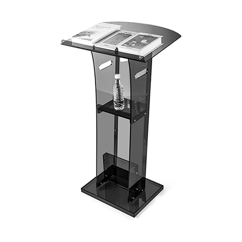 Klarer Podiums tand Acryl Kanzel Lucite Church Lectern Transparent Welcome Lifting Podium