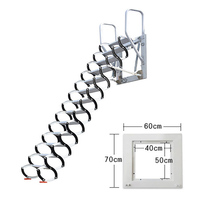 Escalier de grenier électrique pliable sur mesure MIDE en alliage d'aluminium forgé 3,2 m avec télécommande durable