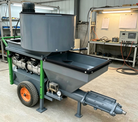 Machine de pulvérisation de mortier diesel robuste avec pompe 100m pour la réparation des barrages, des réservoirs et des surfaces