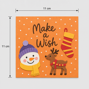 Tarjeta de Navidad 3D Pop-up, Tarjeta de Felicitación Navideña con Sobre, Diseño de Reno y Muñeco de Nieve - Product Image 3