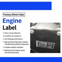 Étiquette de moteur haute température de qualité supérieure, identification VIN, autocollante, durable pour châssis de véhicule