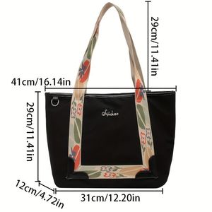 Bolso de mujer, bolso grande antisalpicaduras de nailon, bolso de mano de un solo hombro - Product Image 4