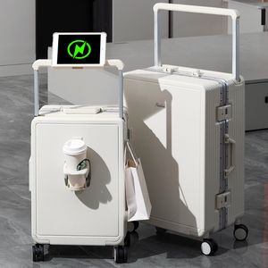 Aluminum Suitcase PC Multifunctional <strong>Luggage</strong> with Spinner Caster and Guardrail for Boarding and Strolling Anti <strong>Corner</strong> - Product Image 6