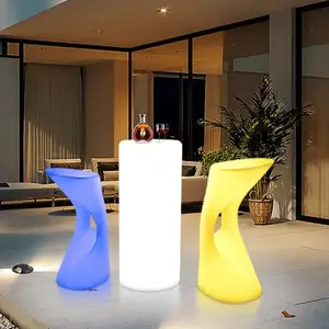 Odern-mesa LED para club nocturno, muebles populares que cambian de color, resistente al agua