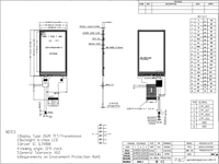 Écran tactile TFT LCD Polcd en gros de 3,5 pouces, affichage à cristaux liquides 320x480, module TFT 40 broches