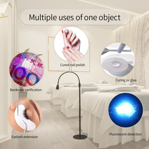 UV LED Eyelash <b>Extension</b> Light System Fast Curing Dual LED Lash <b>Nail</b> Glue Salon Tool - Product Image 6