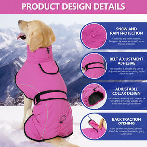 Kışlık Su Geçirmez Yansıtıcı Moda Köpek Ceketi Nefes Alabilen ve Ayarlanabilir Polar Köpek Montu - Product Image 4