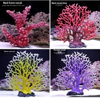 OG-219 Vente en gros de corail artificiel en résine non toxique, ornement pour aquarium, cachette pour poissons marins, décoration de paysage marin