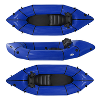 Lightweight230cm 840d TPU gonflable eau blanche rivière PackRaft kayak en eau vive canoë avec bateau en matériau TPU ultraléger