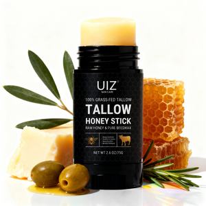 Hautpflege Grasgefütterter Rindertalg und Honig Balsam-Stick Feuchtigkeitsspendend für Trockene Haut Unparfümierter Rindertalg-Balsam-Stick - Product Image 1