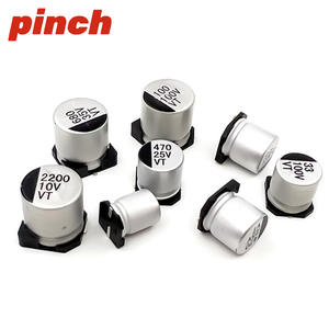 Condensadores Electrolíticos de Aluminio SMD 47uF 100uF 220uF 330uF 470uF 6.3V 10V Serie VT Polarizados - Product Image 2