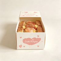 Boîte à tiroir en papier kraft de qualité alimentaire imprimée sur mesure pour emballage de burgers, frites, sandwichs et plats à emporter