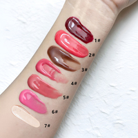 Rouge à lèvres liquide haute pigmentation en gros sous marque privée, maquillage personnalisé, végétalien, brillant, waterproof, hydratant, gloss à lèvres au peptide