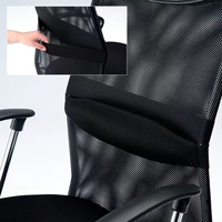 Chaise de bureau moderne d'intérieur à dossier haut Chaise à dossier en maille à la mode Chaise de bureau ergonomique au design moderne