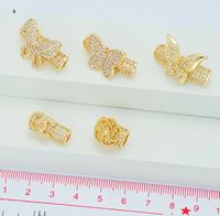 Perles d'espacement en tube en or 18 carats, perles à gros trous pour la fabrication de bijoux délicats en DIY, bracelet, collier, composants décoratifs pour bijoux