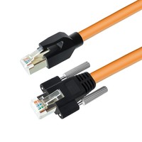 Câble réseau orange 10 Gigabit Catégorie 7 pour la programmation et la réparation d'ECU en atelier