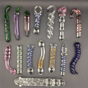 Şeffaf cam yapay penis <span class=keywords><strong>Yoni</strong></span> masaj sopası için seks çift yuvarlak kafa kristal <span class=keywords><strong>Yoni</strong></span> değnek kadınlar için seks oyuncak - Product Image 6