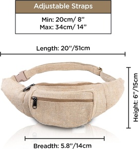 Bolso Bandolera para Mujer, Estilo Boho <span class=keywords><strong>Hippie</strong></span>, <span class=keywords><strong>Riñonera</strong></span> Blanca para Senderismo, Correr, Trotar, <span class=keywords><strong>Riñonera</strong></span> con Cinturón - Product Image 3