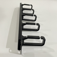 Gestion des câbles Wirenet avec 5 anneaux en plastique, rack de gestion des câbles réseau 1U, organisateur de fibres pour armoire réseau