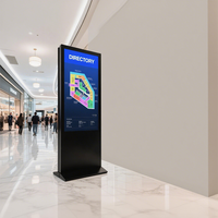 Señalización Digital de pie con pantalla táctil 4K para centros comerciales, tiendas minoristas, subterráneos, publicidad de búsqueda de vías, SDK personalizable